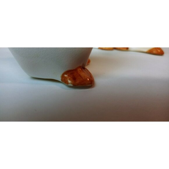 Duck Goose Ceramic Napkin Ring Holders Set Of 4 Country Style Farmhouse Decor - Picture 12 of 13